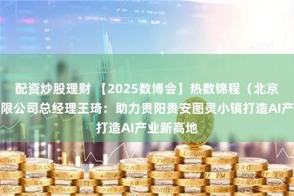 配资炒股理财 【2025数博会】热数锦程（北京）科技有限公司总经理王琦：助力贵阳贵安图灵小镇打造AI产业新高地